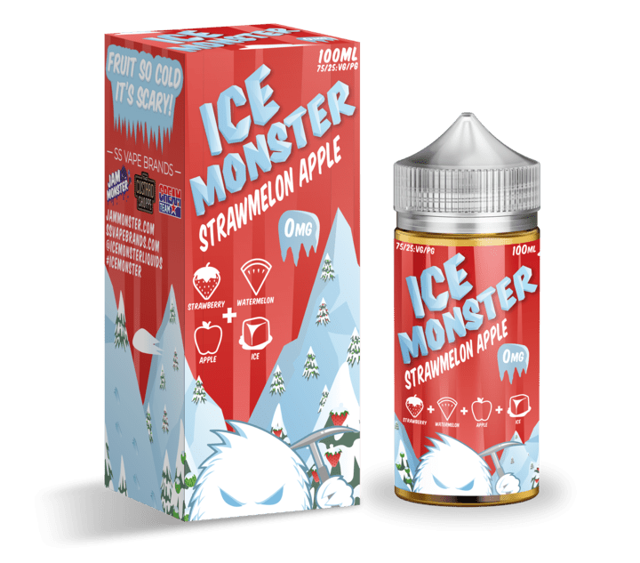 Buy Ice Monster Strawmelon Apple by Jam Monster Ejuice - Wick And Wire Co Melbourne Vape Shop, Victoria Australia