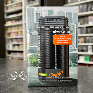 Buy Storz and Bickel Crafty Plus Herbal Vaporizer - Wick and Wire Co Melbourne Vape Shop, Victoria Australia